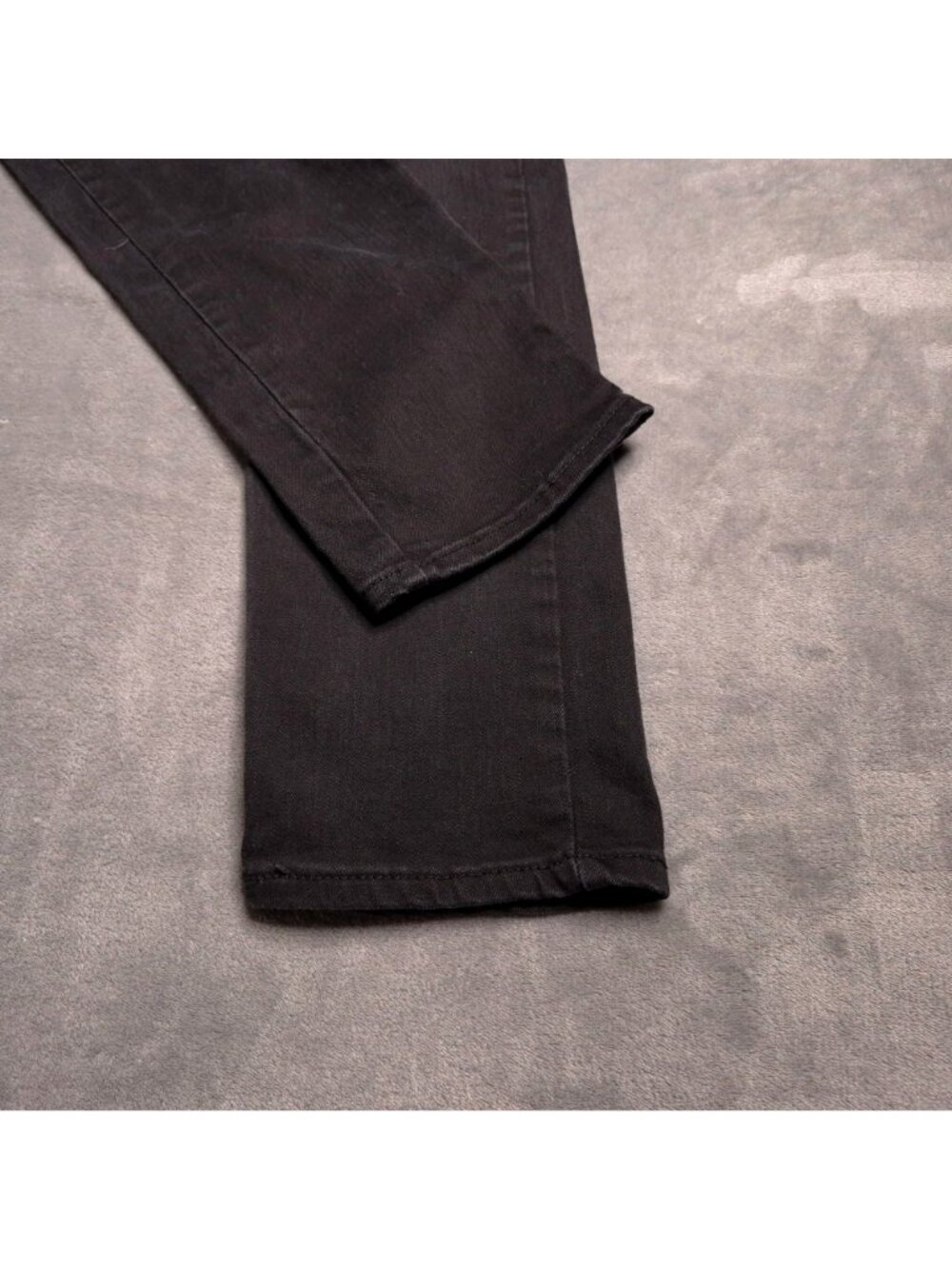 Levis Mens 502 Taper Leg Regular Fit Jeans 32 Black Denim Casual Stretch - Picture 6 of 8